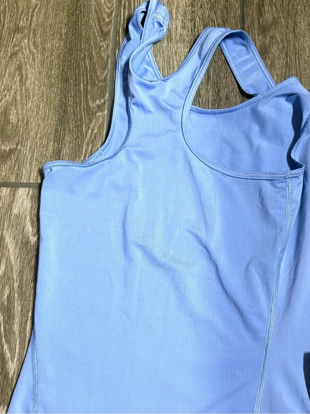 Nike Periwinkle Racerback Tank with White Swoosh